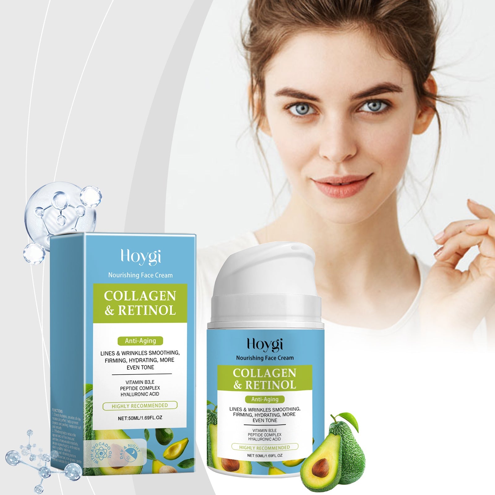 Collagen Facial Moisturizing Cream For Hydration