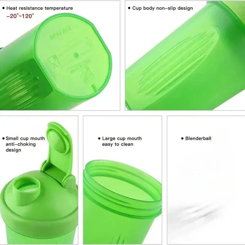 400ml BPA-Free Leakproof Protein Blender Shaker